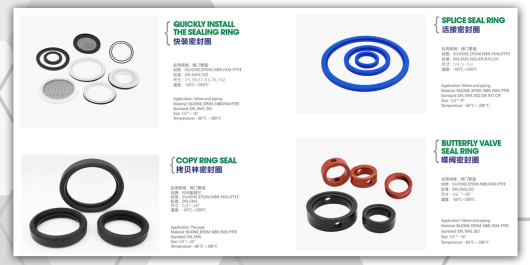 Sanitary Rubber OEM Precision Mechanical Rubber Seal