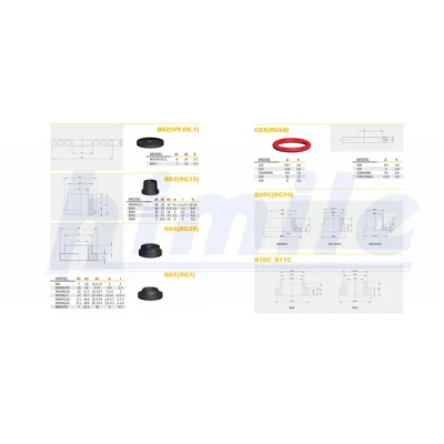 Himile Car Tyre Valve Truck, Bus, Van, Car Tyre Valve Tire Valve Seal Rubber Gaskets, Grommets, O-Rings