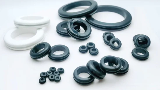 Silicone Rubber Grommet / Cable Wire Sleeve Protective Coil Ring